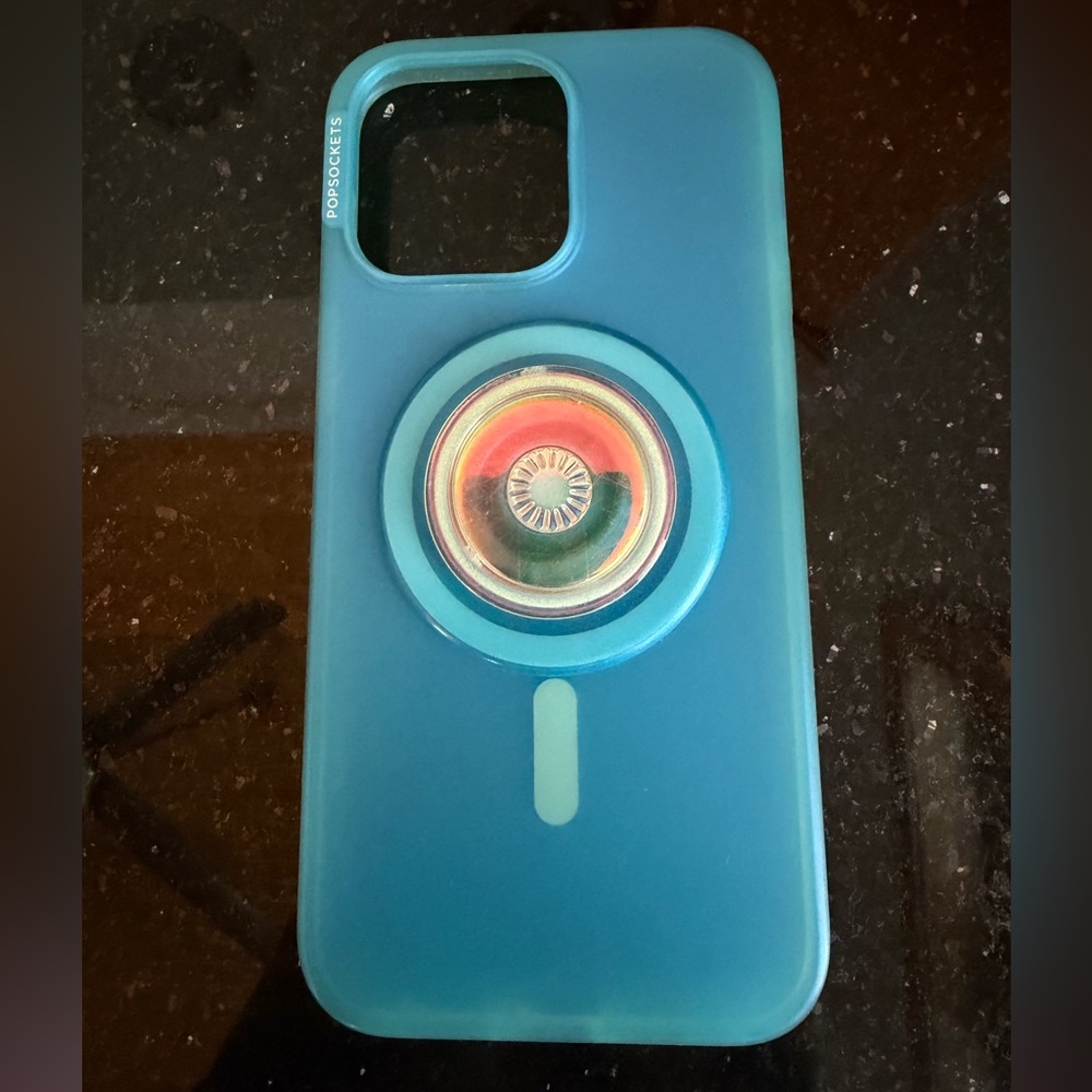 iPhone15ProMax Popsockets MagSafe Case in EUC